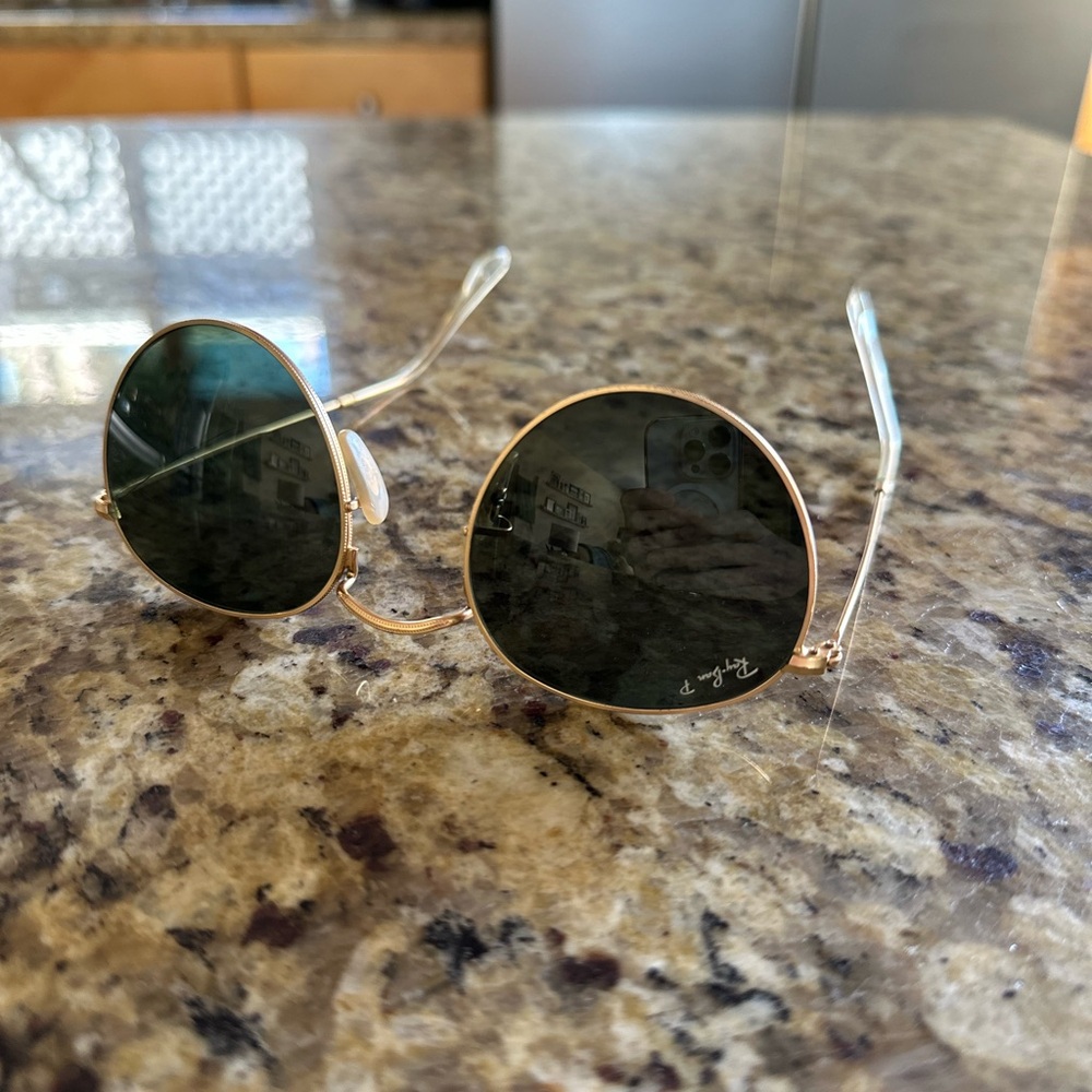 Ray-Ban Round Metal Glasses (Polarized)- Needs New Lens